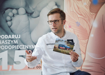 Miko Marczyk w Matce Polce. Spotkał się z młodymi pacjentami