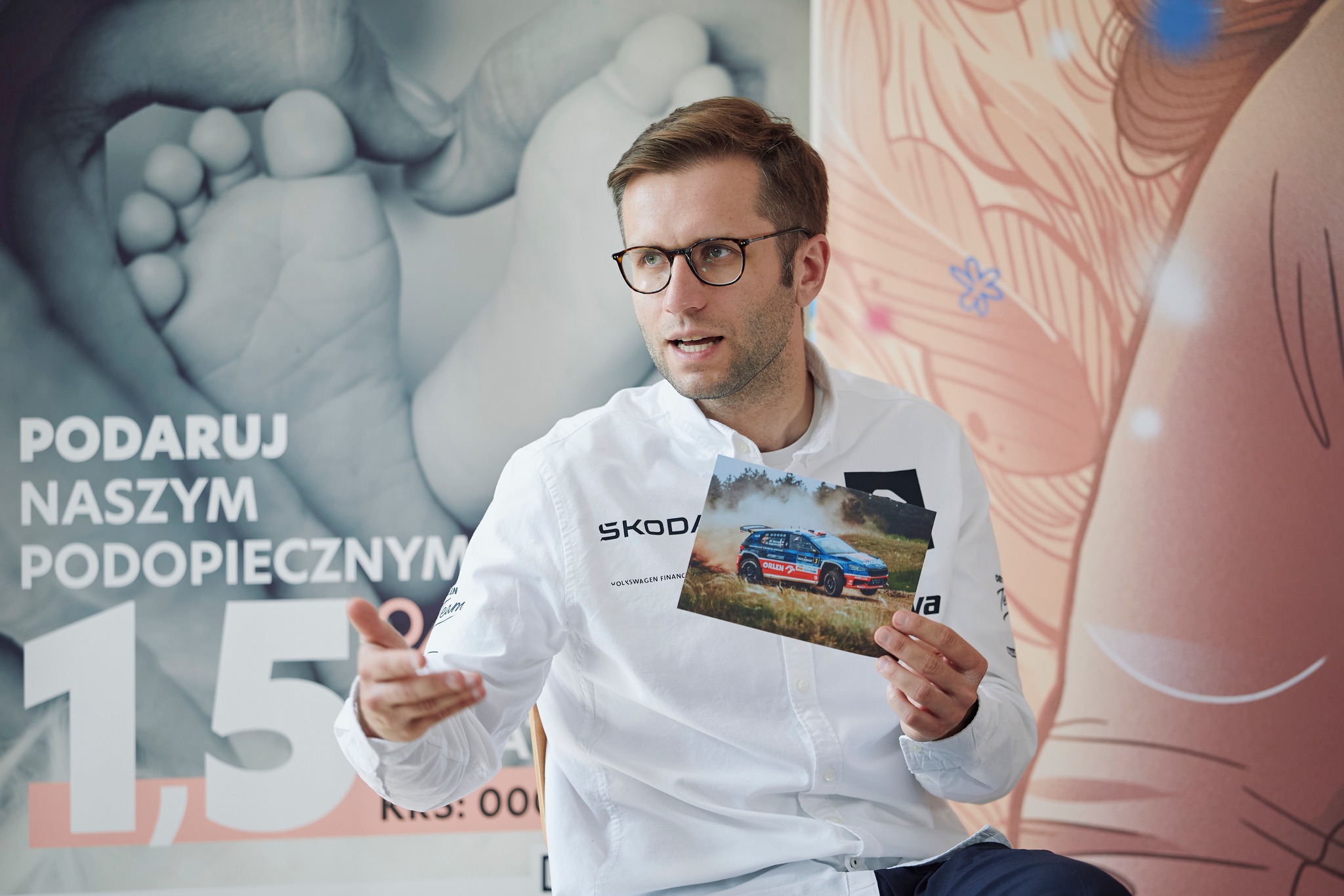 Miko Marczyk w Matce Polce. Spotkał się z młodymi pacjentami