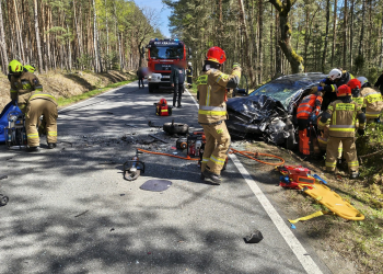 Wypadek pod Wieruszowem. Dziecko wśród poszkodowanych