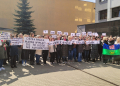Protest pod ZUS w Łodzi. Pracownicy chcą podwyżek 2 Protest pod ZUS w Łodzi. Pracownicy chcą podwyżek, fot. S. Dziuda