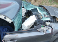 Wypadek w Klonowej pod Sieradzem. Dwie osoby ranne po zderzeniu z ciągnikiem