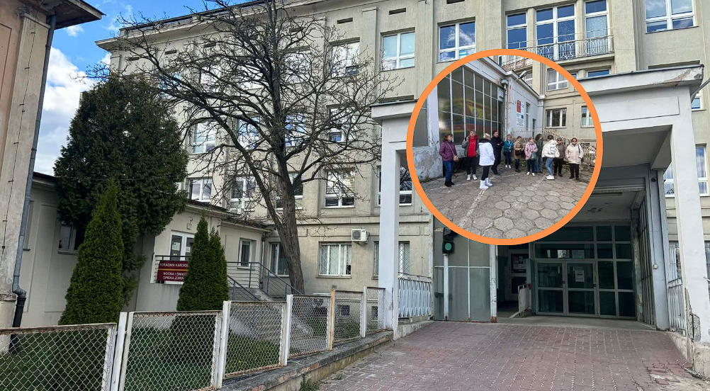 Protest Łodzian przed Szpitalem Madurowicza. Mówią "nie" likwidacji oddziału internistycznego 1 Protest Łodzian przed Szpitalem Madurowicza. Mówią "nie" likwidacji oddziału internistycznego