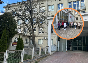 Protest Łodzian przed Szpitalem Madurowicza. Mówią "nie" likwidacji oddziału internistycznego