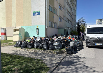 Łódź: śmietnisko pod jednym z bloków na Rojnej. Co jest przyczyną jego powstania? [ZDJĘCIA]