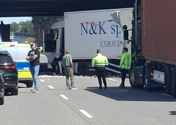 Karambol na A1. Zablokowana droga