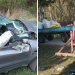 Wypadek w Klonowej pod Sieradzem. Dwie osoby ranne po zderzeniu z ciągnikiem