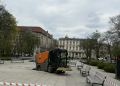 Zamiatarka zniszczyła fontannę w Parku Moniuszki [ZDJĘCIA]