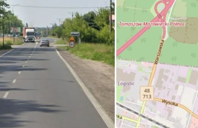 Wjazd do Tomaszowa Mazowieckiego będzie bezpieczniejszy. Rusza remont DK48