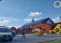Groźny wypadek na hulajnodze w Zduńskiej Woli. 15-letni chłopiec w ciężkim stanie został zabrany śmigłowcem LPR 3 Groźny wypadek na hulajnodze w Zduńskiej Woli. 15-letni chłopiec w ciężkim stanie został zabrany śmigłowcem LPR