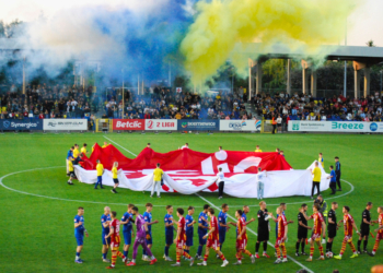 Porażka w ostatnim domowym meczu. Unia Skierniewice - Chojniczanka Chojnice 2:3 [ZDJĘCIA]