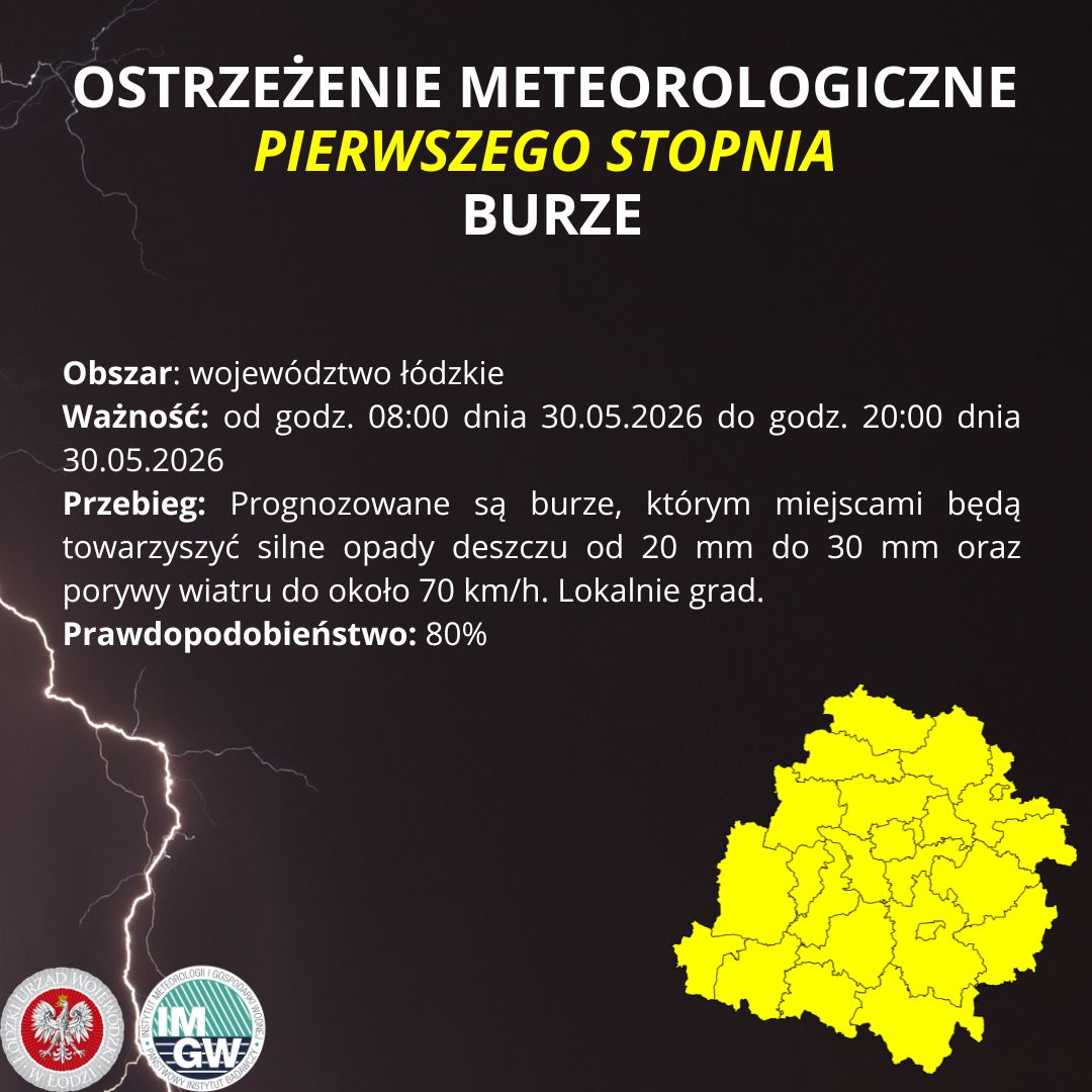 Burze w regionie łódzkim. IMGW ostrzega pogoda może się pogorszyć 2 Burze w regionie łódzkim. IMGW ostrzega pogoda może się pogorszyć