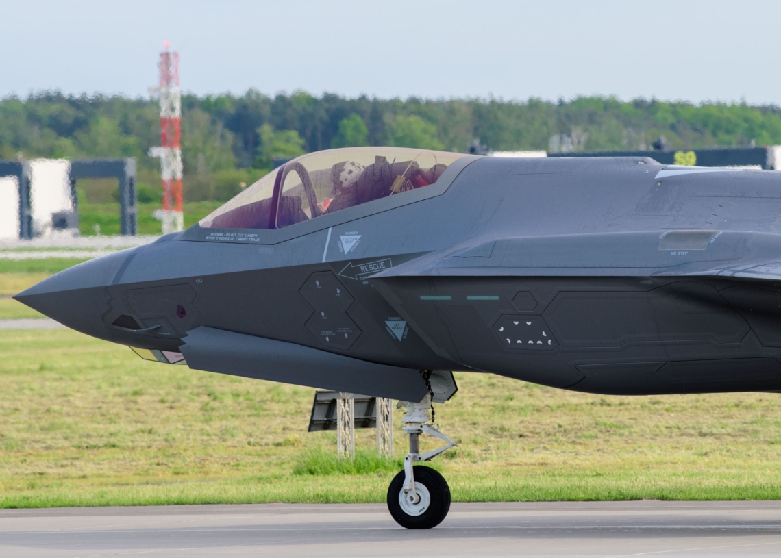 Myśliwce F-35 w Łasku