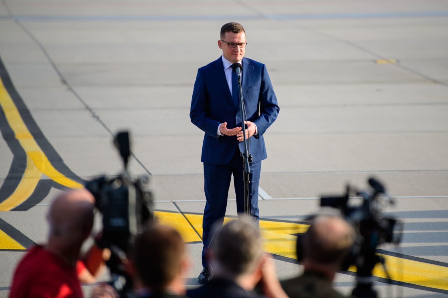 Lądowanie pierwszych F35 w Bazie w Łasku fot Sebastian Szwajkowski_3 Ladowanie pierwszych F35 w Bazie w Lasku fot Sebastian Szwajkowski 3 2