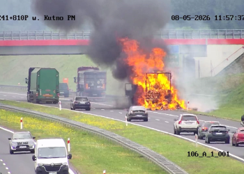 Pożar na A1