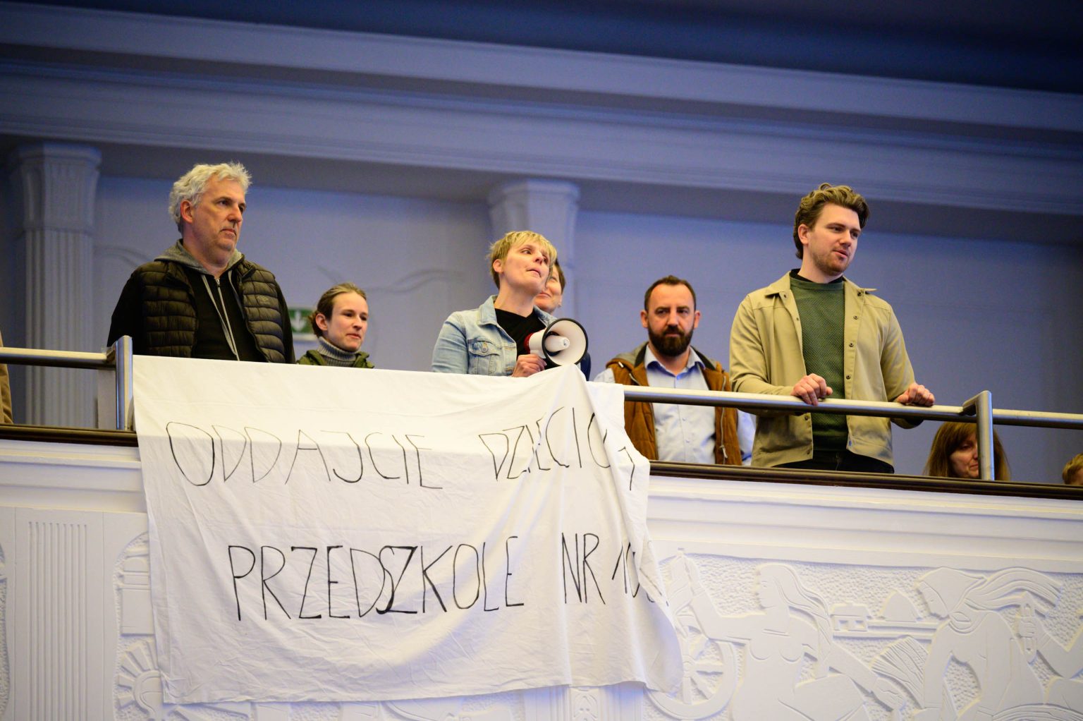 Protest w sprawie żłobków na Radzie Miasta fot Sebastian Szwajkowski_6 Protest w sprawie zlobkow na Radzie Miasta fot Sebastian Szwajkowski 6