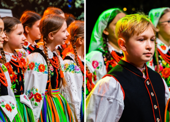 Nowe łowickie stroje dla młodych tancerzy. "Dominują czerwień, zieleń i pomarańcz"