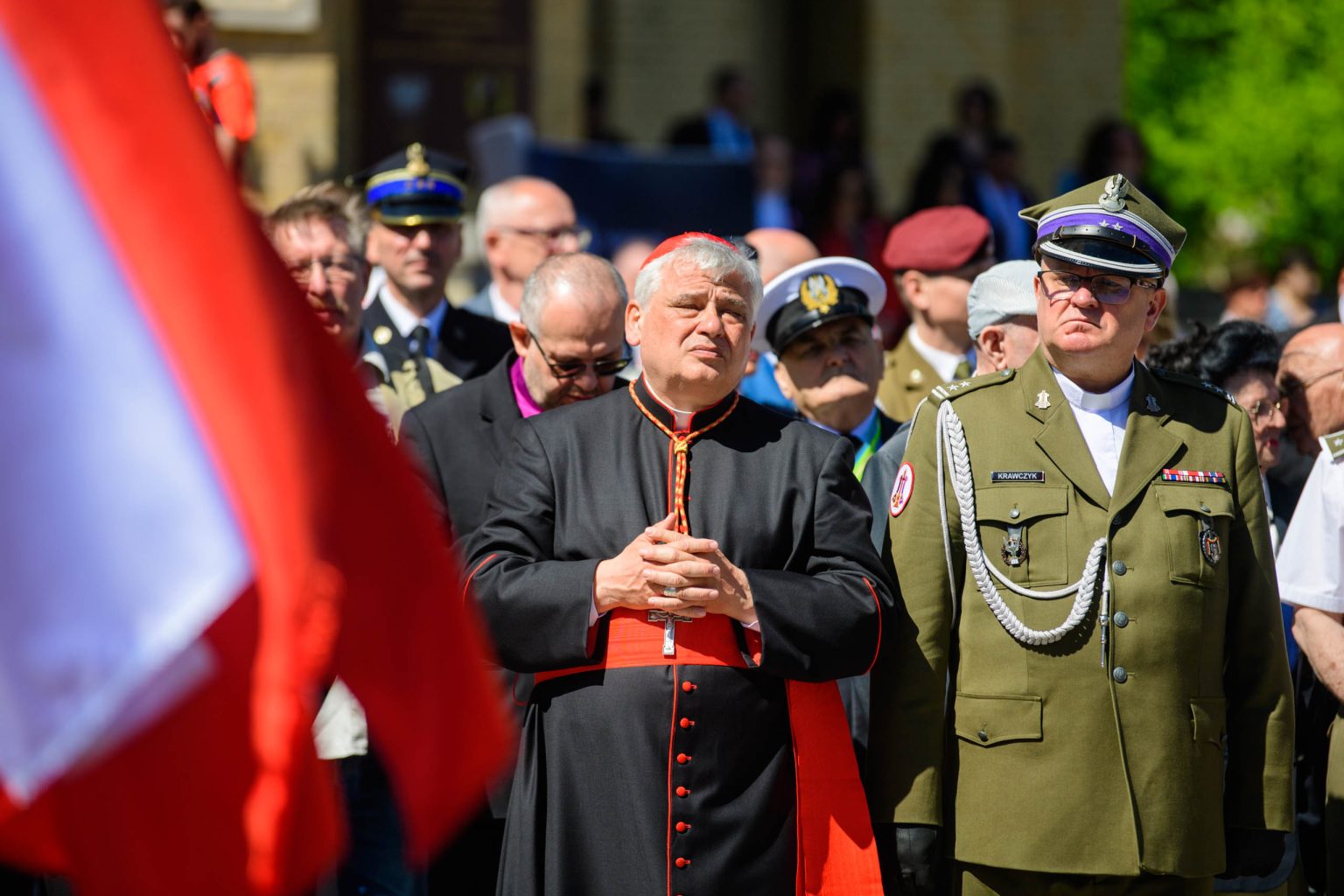 Swieto Konstytucji 3 Maja oficjalne uroczystosci przed katedra fot Sebastian Szwajkowski 13
