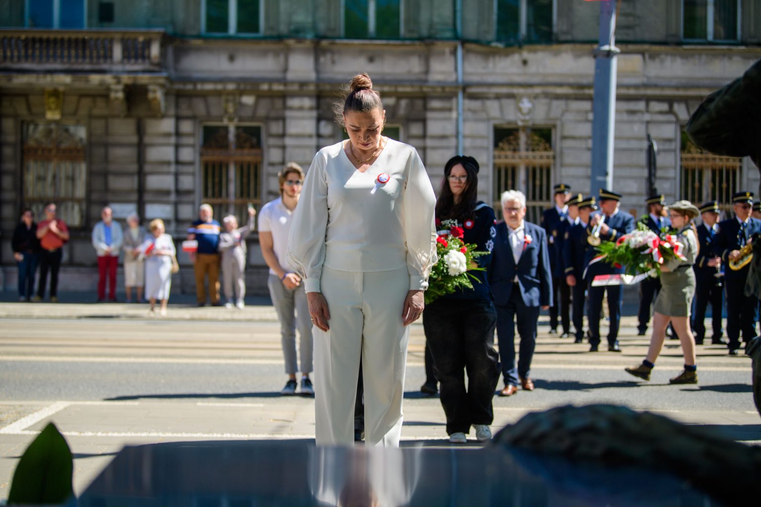 Swieto Konstytucji 3 Maja oficjalne uroczystosci przed katedra fot Sebastian Szwajkowski 18