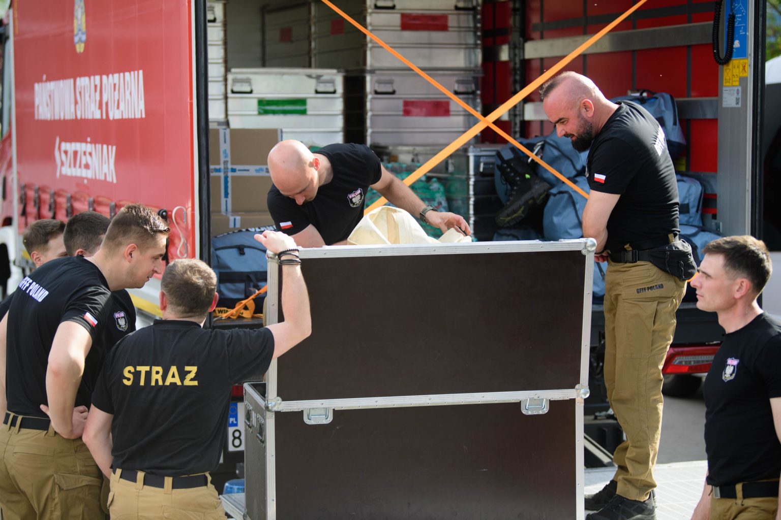 Wyjazd Strażaków z modułu GFFF z województwa łódzkiego na Lubelszczyznę fot Sebastian Szwajkowski_12 Wyjazd Strazakow z modulu GFFF z wojewodztwa lodzkiego na Lubelszczyzne fot Sebastian Szwajkowski 12