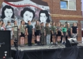 Mural „Głos odwagi: łączniczki sceny i wolności” w Bełchatowie oficjalnie odsłonięty [ZDJĘCIA]