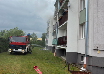 Pożar bloku w Konstantynowie Łódzkim. Ewakuowano 35 osób