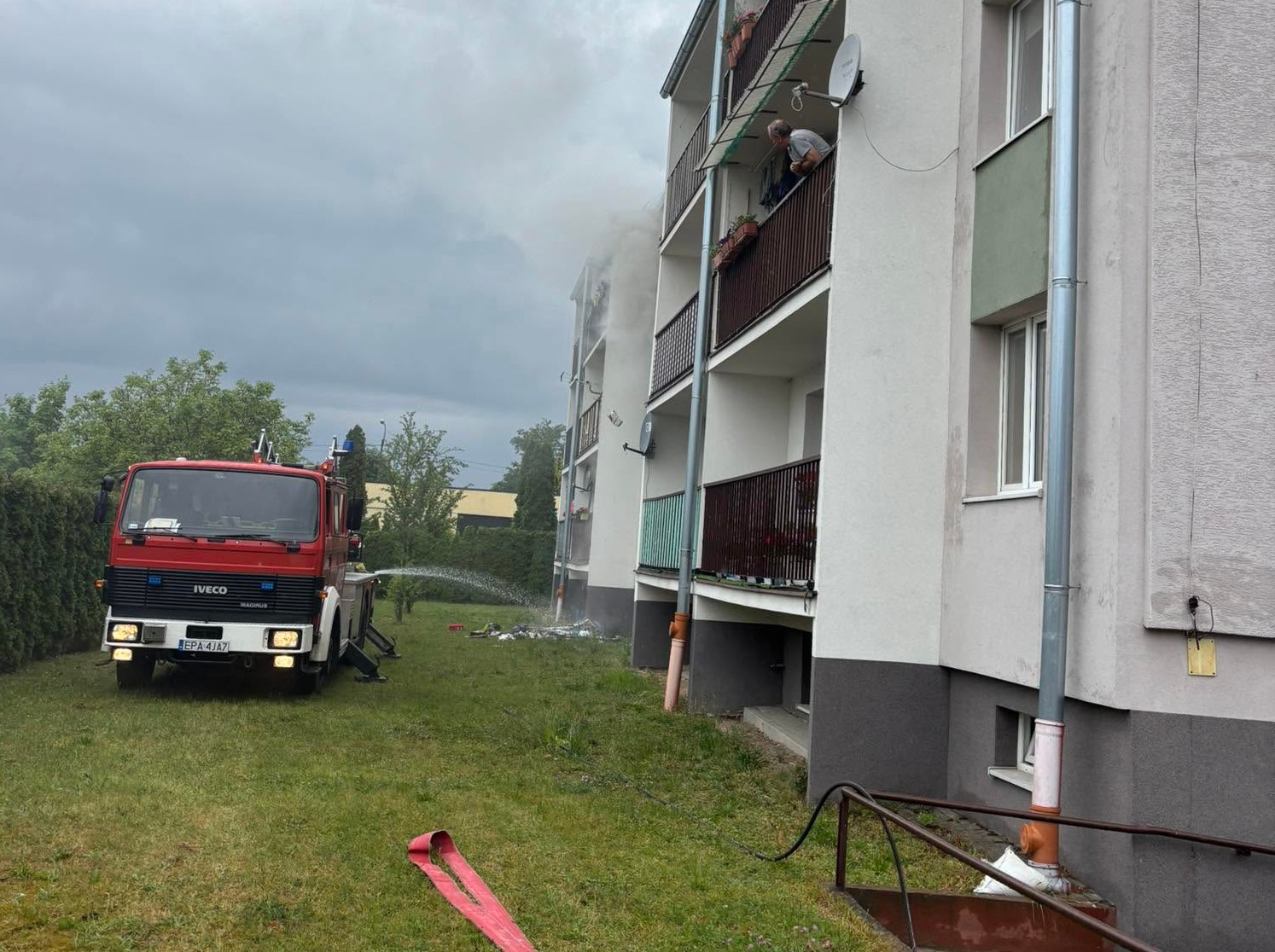 Pożar bloku w Konstantynowie Łódzkim. Ewakuowano 35 osób
