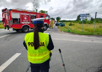 Groźny wypadek na DK91 w Solcy Małej – dwie osoby ranne
