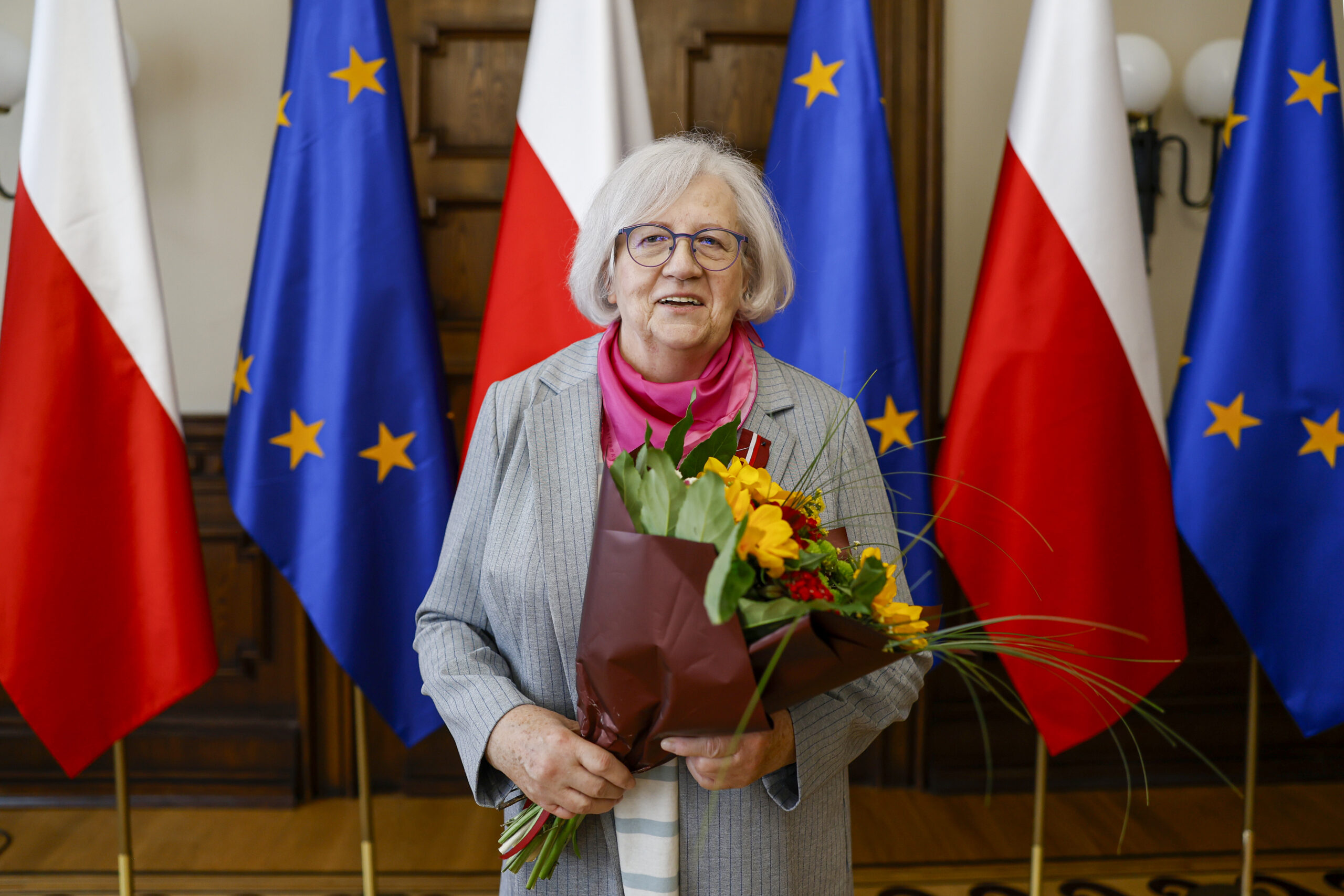 Ludzie Radia Łódź z medalami Gloria Artis