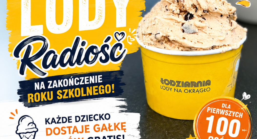 Radio Łódź rozdaje lody „Radiość” na zakończenie roku szkolnego