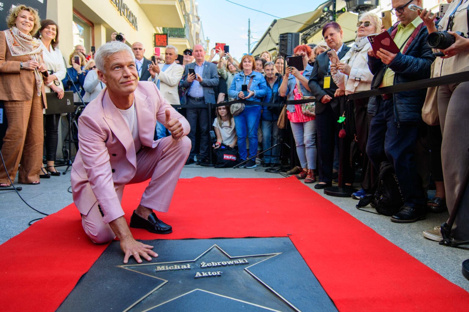 Odsloniecie gwiazdy Michala Zebrowskiego fot Sebastian Szwajkowski 1