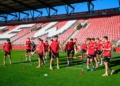 Piłkarze Widzewa wrócili do pracy. Zagrają z europejskim gigantem
