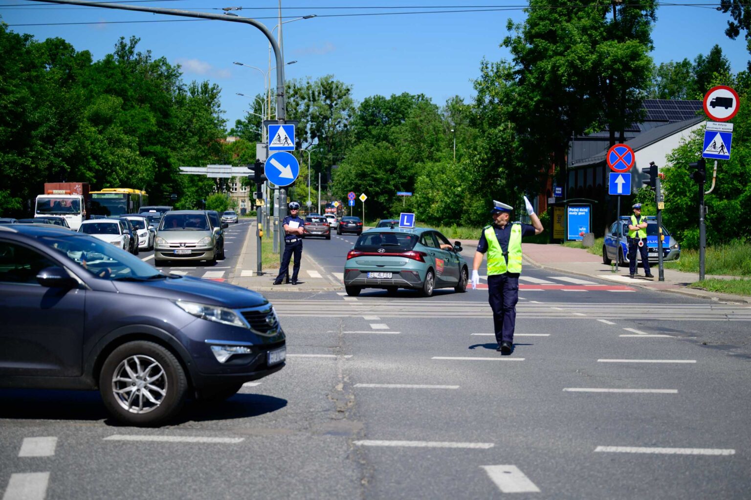 Policyjne zawody w kierowaniu ruchem fot Sebastian Szwajkowski 22