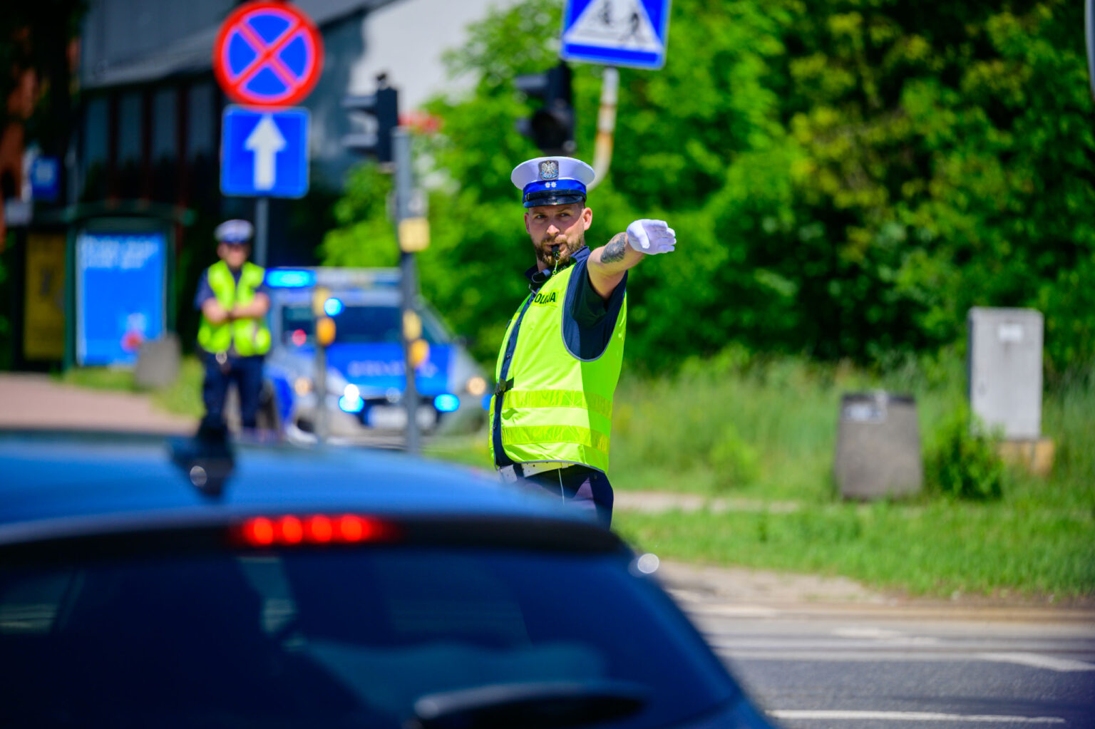 Policyjne zawody w kierowaniu ruchem fot Sebastian Szwajkowski 27