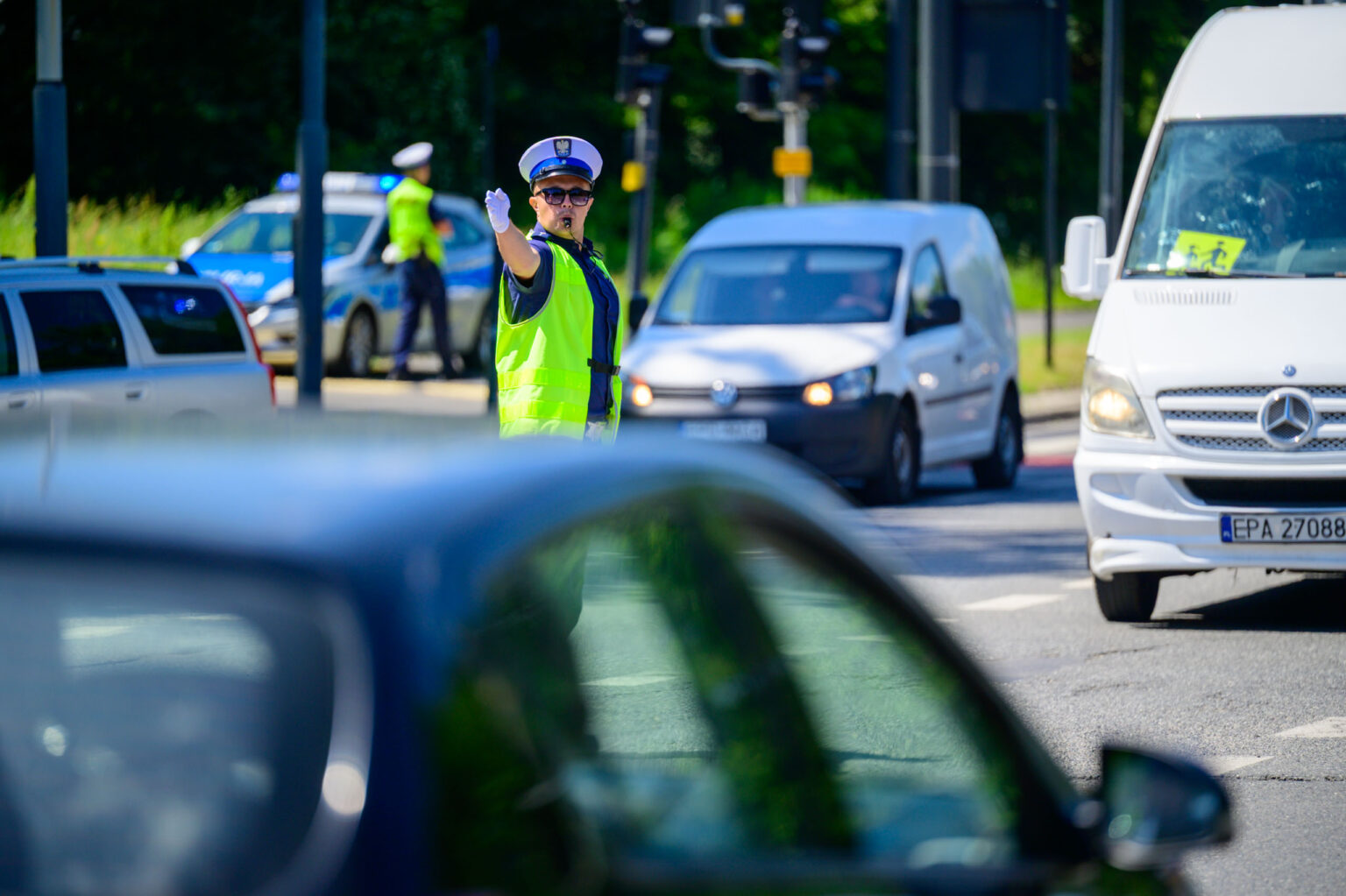 Policyjne zawody w kierowaniu ruchem fot Sebastian Szwajkowski 35