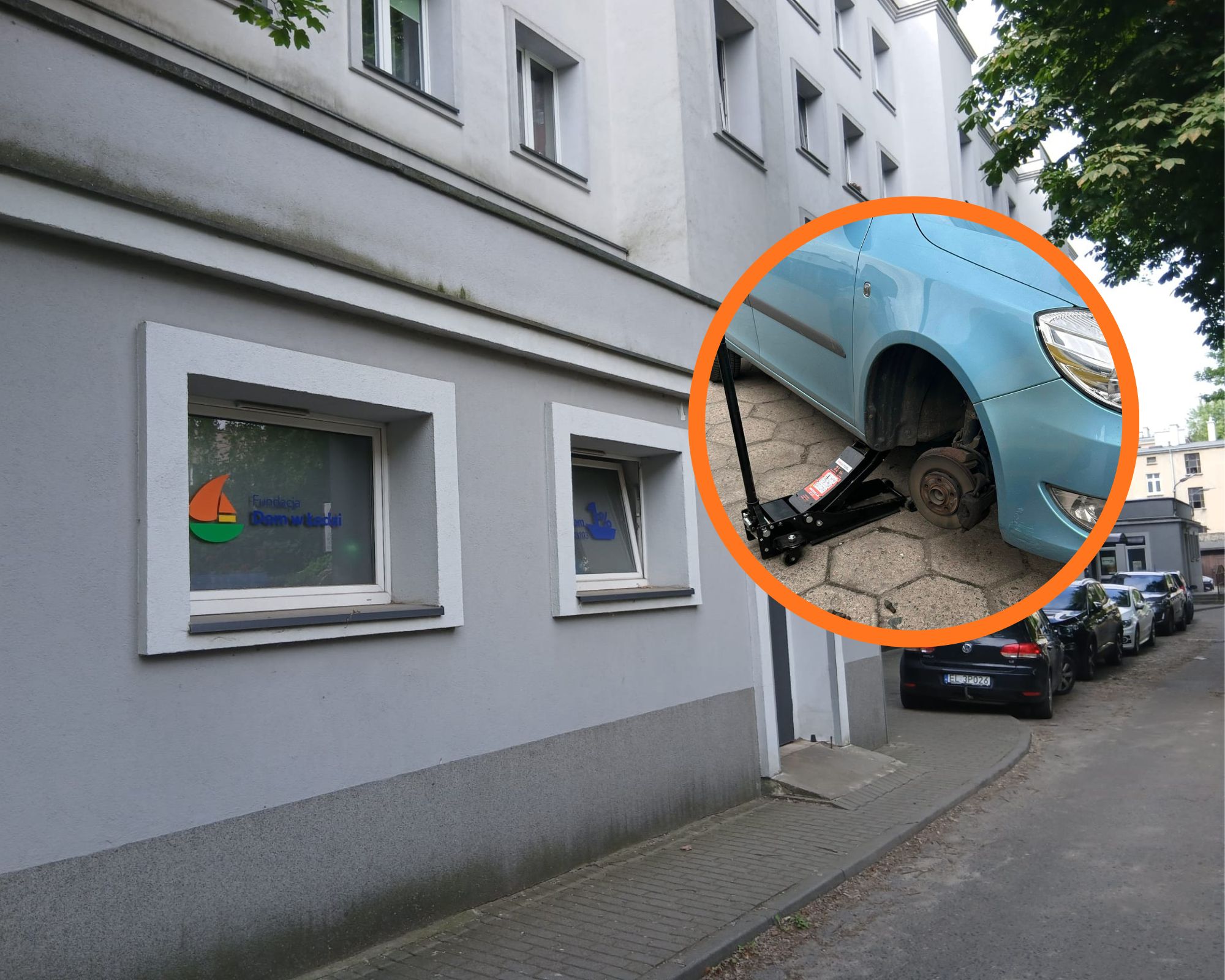 Zniszczone samochody pracowników Fundacji „Dom w Łodzi”. Pokłosie walki o miejsca parkingowe przy Wierzbowej?