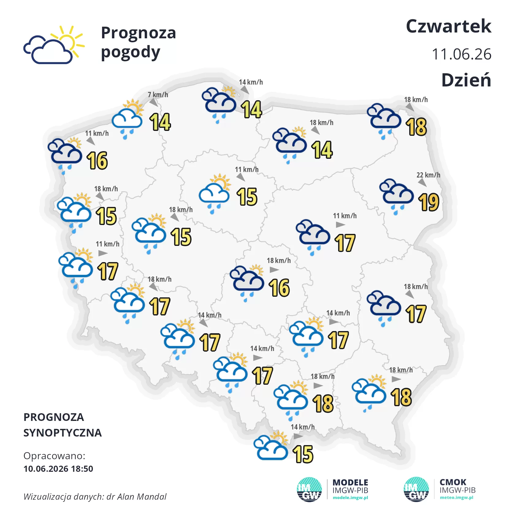 Łódzkie: chmury na etacie, słońce na zastępstwie. Czwartkowa pogoda „w kratkę” 2 Chmury na etacie, słońce na zastępstwie. Czwartkowa pogoda w kratkę