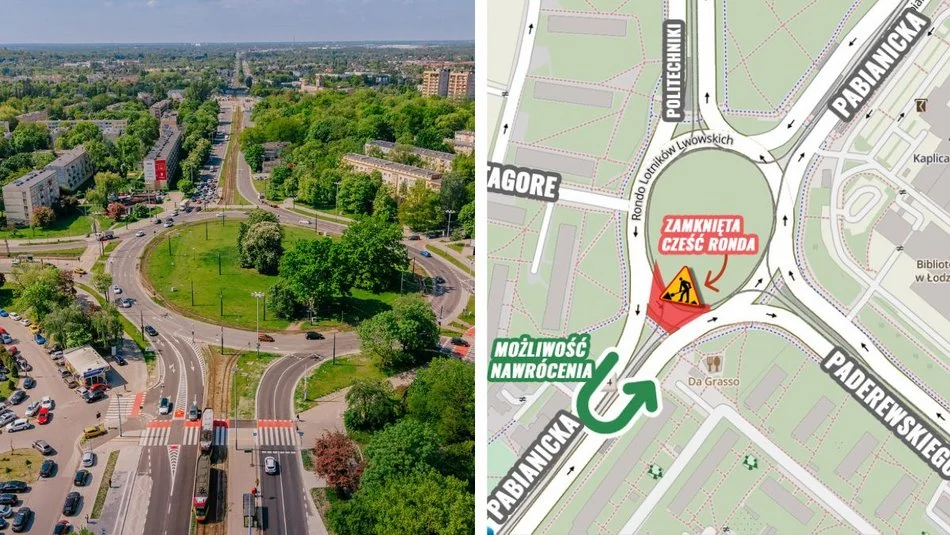 Rusza remont torowiska przy rondzie Lotników Lwowskich. Zmiany w ruchu i MPK 1 Rusza remont torowiska przy rondzie Lotników Lwowskich. Zmiany w ruchu i MPK