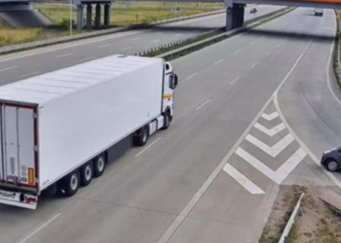 Jechała pod prąd na A1