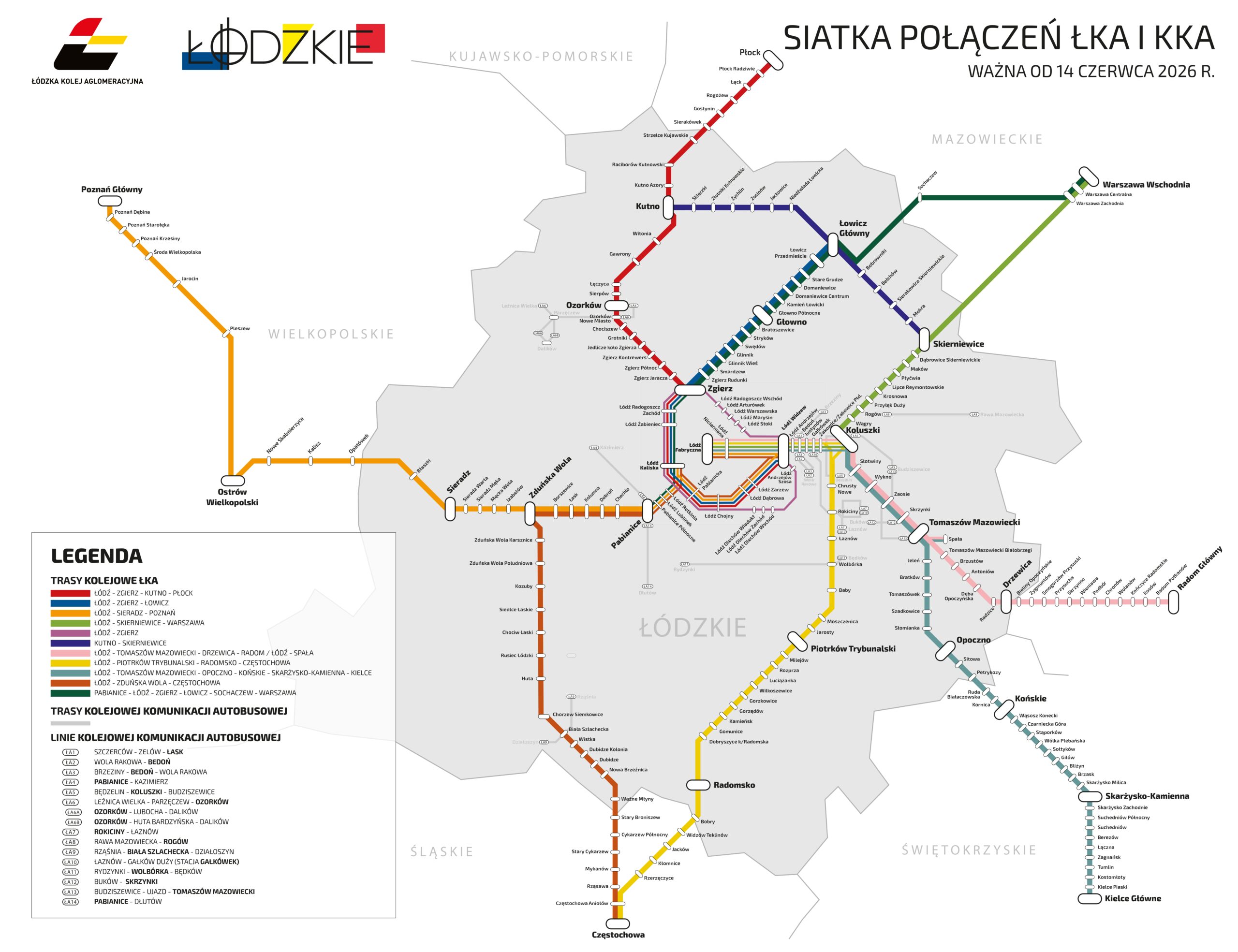 Nowy rozkład jazdy ŁKA. Więcej kierunków, więcej możliwości i koncertowe lato