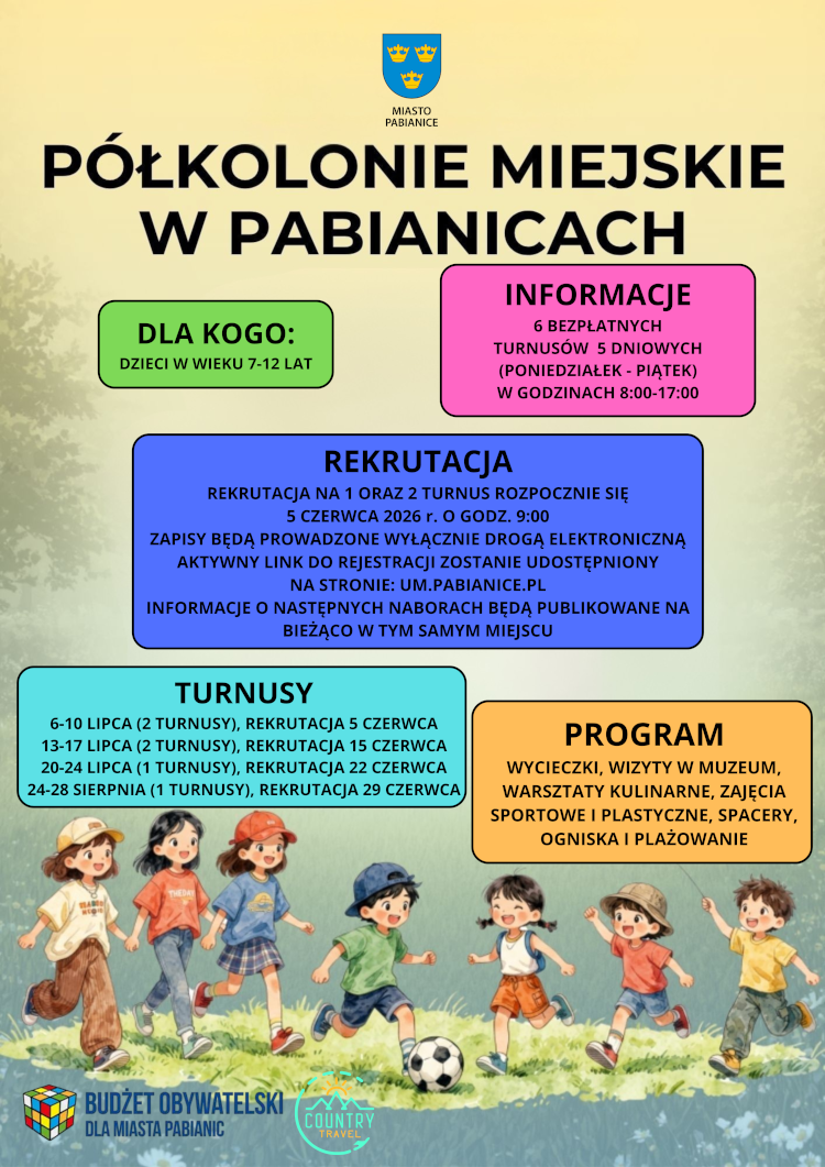 Pabianickie półkolonie czekają na dzieciaki