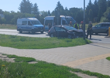 Wypadek na Retkini. Utrudnienia w stronę Pabianic
