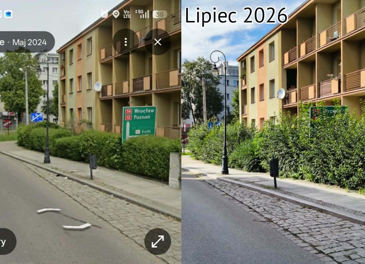 Zaniedbane znaki drogowe w Sieradzu. Wieloletni problem