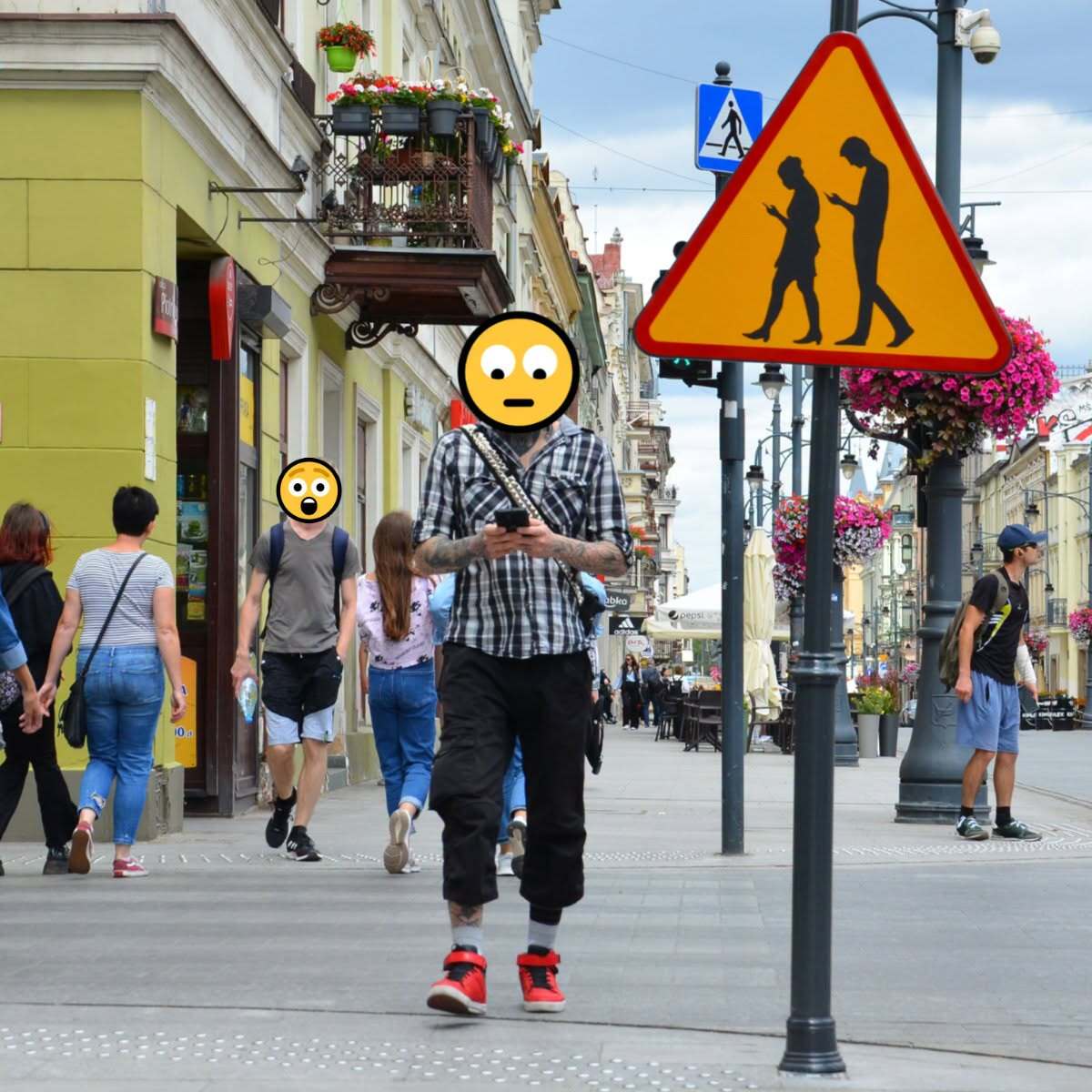 Nowy znak drogowy dla „smartfonowych zombie”? Jest propozycja zmian