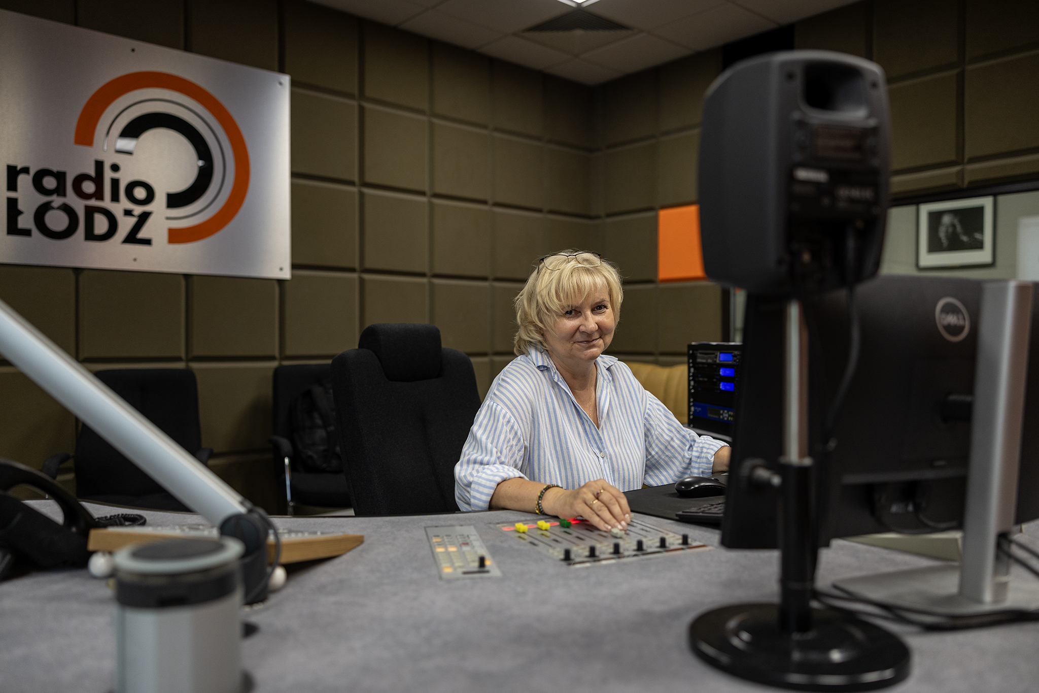 Iwona Błaszczyk za konsoletą