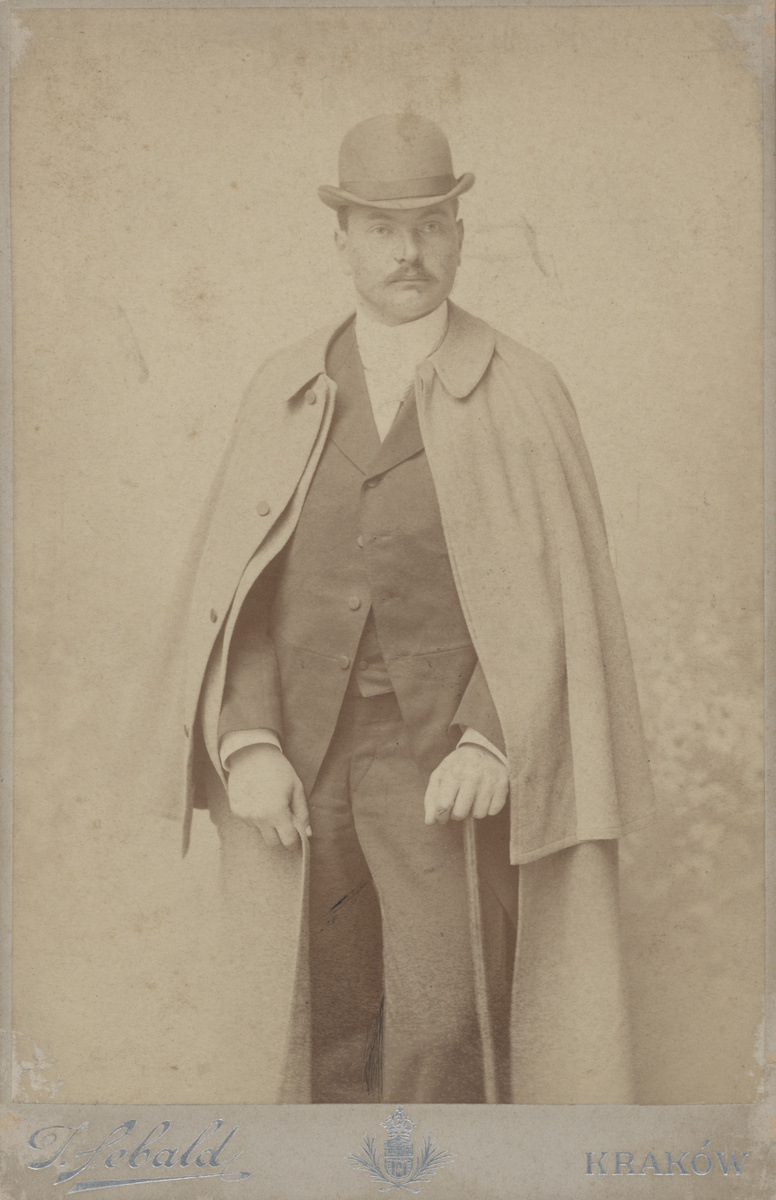 Jozef Sebald Portret mezczyzny XIX XX w. kolekcja Muzeum Sztuki w Lodzi