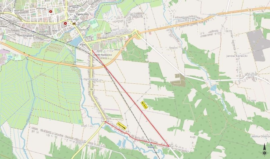 Przejazd kolejowy na DW726 pod Opocznem zostanie zamknięty. Kierowców czekają objazdy