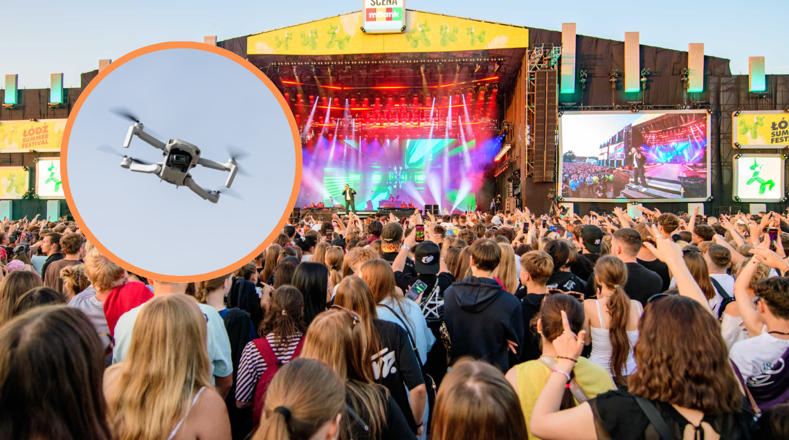 Drony i sztuczna inteligencja pilnowały Łódź Summer Festival. Nowość podczas imprezy 1 Drony i sztuczna inteligencja pilnowały Łódź Summer Festival. Nowość podczas imprezy