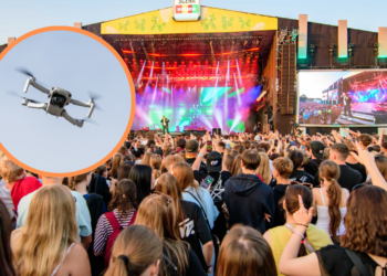 Drony i sztuczna inteligencja pilnowały Łódź Summer Festival. Nowość podczas imprezy