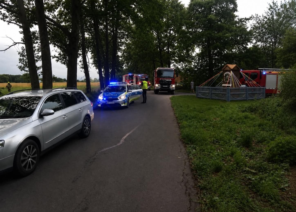 Tragiczny wypadek obok Poddębic. Nie żyje 16-letni motocyklista