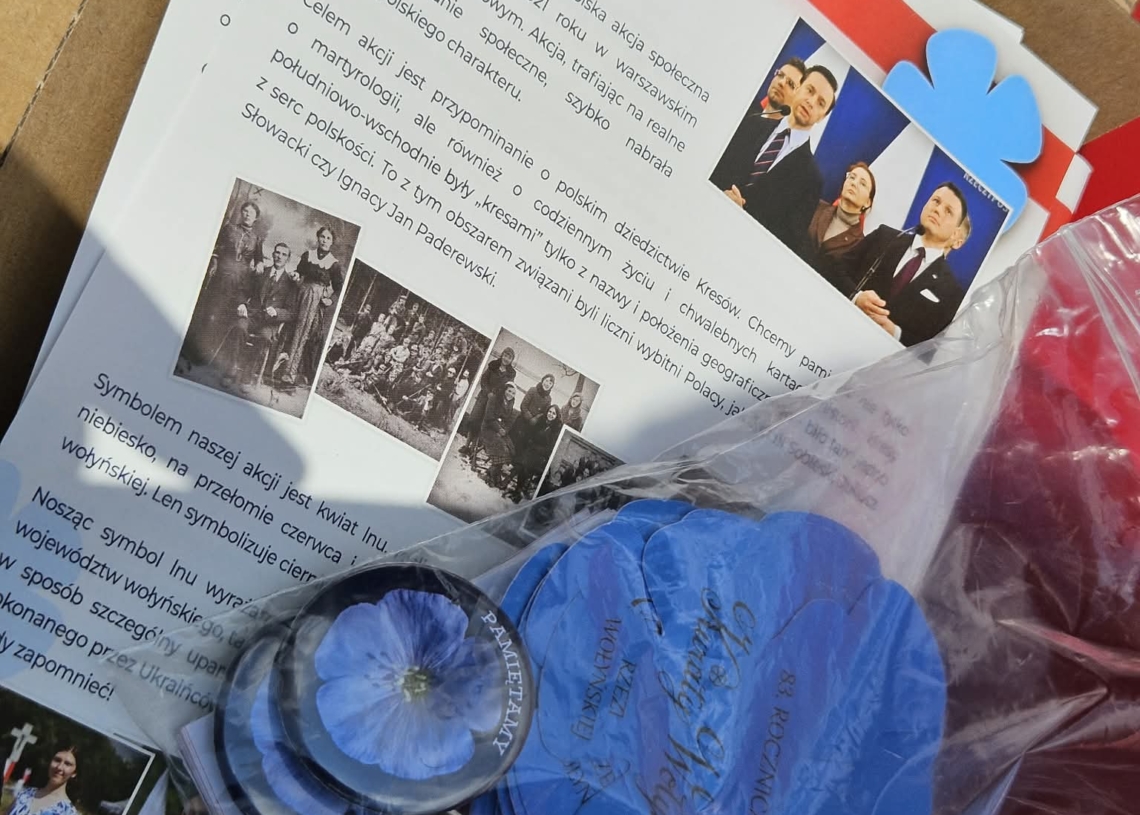 Kwiaty Wołynia na Piotrkowskiej i zbiórka podpisów
